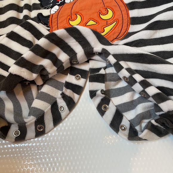 Little Me pumpkin Halloween costume romper size 6 m months vintage 1990’s - Picture 10 of 11